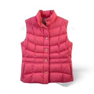 Lilly Pulitzer Pink Puffer Quilted Excursion Vest | Size XS